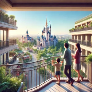 ディズニーランドホテルのパークグランドビュー5階の眺望とおすすめポイント