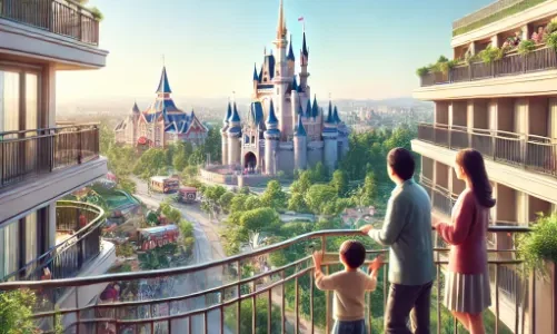 ディズニーランドホテルのパークグランドビュー5階の眺望とおすすめポイント