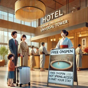 ホテル京阪ユニバーサルタワーの温泉が無料の条件と特典と注意点